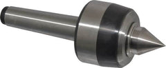 Royal Products - MT3 Taper Shank, 2.33" Head Diam 4,870 Lb Capacity Live Center - 5,000 Max RPM, 1-3/4" Head Length, 1" Point Diam, 1.22" Point Len, 970 Lb Max Workpc, 6-13/32" OAL, Standard Point - Strong Tooling