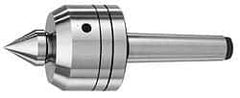 Royal Products - MT4 Taper Shank, 3-1/2" Head Diam 2,880 Lb Capacity Live Center - 3,500 Max RPM, 2.64" Head Length, 1-1/2" Point Diam, 1.79" Point Len, 1,070 Lb Max Workpc, 9" OAL, Changeable Standard Point - Strong Tooling