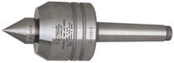 Royal Products - MT2 Taper Shank, 2" Head Diam 1,350 Lb Capacity Live Center - 6,000 Max RPM, 1.85" Head Length, 7/8" Point Diam, 1.13" Point Len, 390 Lb Max Workpc, 5-13/16" OAL, Changeable Standard Point - Strong Tooling