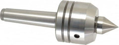 Royal Products - MT3 Taper Shank, 2-3/8" Head Diam 1,640 Lb Capacity Live Center - 5,000 Max RPM, 2.07" Head Length, 1" Point Diam, 1-1/4" Point Len, 500 Lb Max Workpc, 6-13/16" OAL, Changeable Standard Point - Strong Tooling