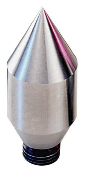 Royal Products - 5/8-18" Thread, 1 & 2 MT Taper, 2" Point Diam, Tool Steel Lathe Extended Point - 1-21/32 & 1-11/16" OAL - Strong Tooling