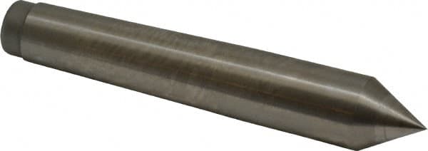 Royal Products - 0.7" Head Diam, High Speed Steel Standard Point Solid Dead Center - 2MT Morse Taper, 0.7" Point Diam, 4-3/16" OAL - Strong Tooling