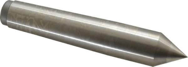 Royal Products - 1.231" Head Diam, High Speed Steel Standard Point Solid Dead Center - 4MT Morse Taper, 1.231" Point Diam, 6-3/4" OAL - Strong Tooling