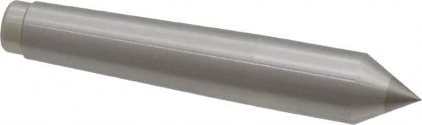 Royal Products - 0.7" Head Diam, Carbide-Tipped Steel Standard Point Solid Dead Center - 2MT Morse Taper, 0.7" Point Diam, 4-3/16" OAL - Strong Tooling