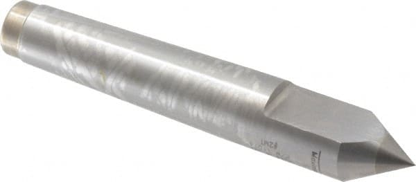 Royal Products - 0.7" Head Diam, Carbide-Tipped Steel Standard Point Half Dead Center - 2MT Morse Taper, 0.7" Point Diam, 4-3/16" OAL - Strong Tooling