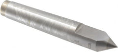 Royal Products - 0.7" Head Diam, Carbide-Tipped Steel Standard Point Half Dead Center - 2MT Morse Taper, 0.7" Point Diam, 4-3/16" OAL - Strong Tooling