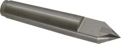 Royal Products - 0.938" Head Diam, Carbide-Tipped Steel Standard Point Half Dead Center - 3MT Morse Taper, 0.938" Point Diam, 5-1/4" OAL - Strong Tooling