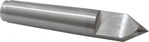 Royal Products - 1.231" Head Diam, Carbide-Tipped Steel Standard Point Half Dead Center - 4MT Morse Taper, 1.231" Point Diam, 6-3/4" OAL - Strong Tooling