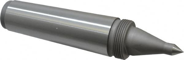 Royal Products - 1.748" Head Diam, Hardened Steel Long Point Solid Dead Center - 5MT Morse Taper, 1/2" Point Diam, 0.81" Point Length, 8-7/16" OAL - Strong Tooling