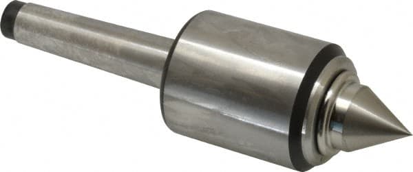 Royal Products - MT2 Taper Shank, 1-3/4" Head Diam 2,155 Lb Capacity Live Center - 6,000 Max RPM, 2.12" Head Length, 7/8" Point Diam, 1.07" Point Len, 885 Lb Max Workpc, 5-13/16" OAL, 3/8" Tip Diam, Standard Point - Strong Tooling