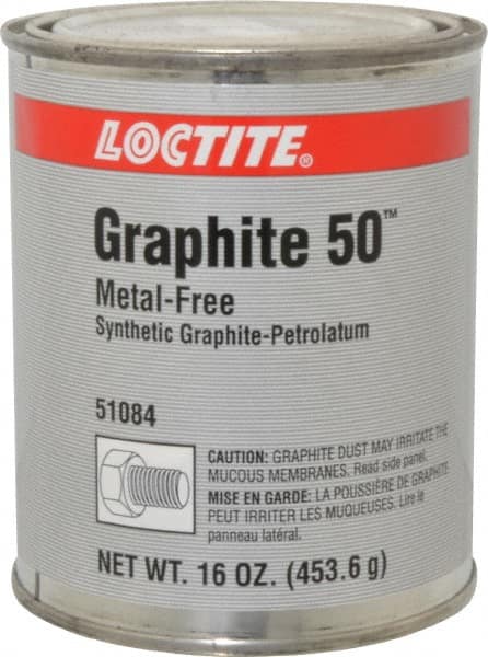 Loctite - 1 Lb Can General Purpose Anti-Seize Lubricant - Graphite, -29 to 482°C, Gray, Water Resistant - Strong Tooling