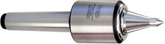 Royal Products - MT2 Taper Shank, 1-3/4" Head Diam 1,735 Lb Capacity Live Center - 6,000 Max RPM, 2.12" Head Length, 7/8" Point Diam, 1-3/4" Point Len, 885 Lb Max Workpc, 6-19/32" OAL, 3/8" Tip Diam, Long Point - Strong Tooling