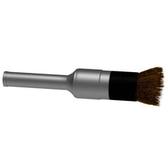 Osborn - 1/2" Brush Diam, Crimped, End Brush - 1/4" Diam Shank, 10,000 Max RPM - Strong Tooling