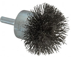 Osborn - 2" Brush Diam, Crimped, End Brush - 1/4" Diam Shank, 15,000 Max RPM - Strong Tooling