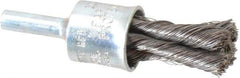 Osborn - 1/2" Brush Diam, Knotted, End Brush - 1/4" Diam Shank, 22,000 Max RPM - Strong Tooling