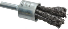 Osborn - 1/2" Brush Diam, Knotted, End Brush - 1/4" Diam Shank, 22,000 Max RPM - Strong Tooling