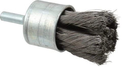 Osborn - 1" Brush Diam, Knotted, End Brush - 1/4" Diam Shank, 20,000 Max RPM - Strong Tooling