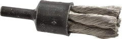 Osborn - 1/2" Brush Diam, Knotted, End Brush - 1/4" Diam Shank, 22,000 Max RPM - Strong Tooling