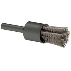 Osborn - 1/2" Brush Diam, Knotted, End Brush - 1/4" Diam Shank, 22,000 Max RPM - Strong Tooling