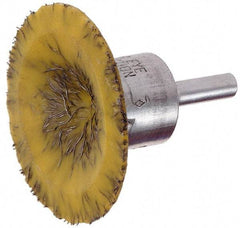 Osborn - 1-3/4" Brush Diam, Encapsulated, Flared End Brush - 1/4" Diam Shank, 25,000 Max RPM - Strong Tooling