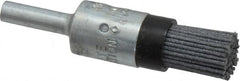 Osborn - 120 Grit, 1/2" Brush Diam, End Brush - Fine Grade, 1/4" Diam Shank, 9,000 Max RPM - Strong Tooling