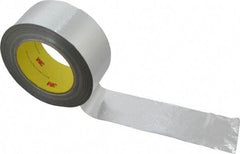 3M - 36 Yd Long x 2" Wide, Series 363, Silver Aluminum Tape - 7.3 mil Thick, 135 Lb/In Tensile Strength - Strong Tooling