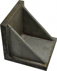 Interstate - 4" Wide x 4" Deep x 4" High Cast Iron Precision-Ground Angle Plate - Standard Plate, Flat Surface, Double Web, Single Plate - Strong Tooling