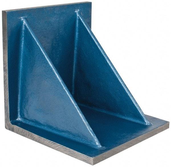 Interstate - 10" Wide x 10" Deep x 10" High Cast Iron Precision-Ground Angle Plate - Standard Plate, Flat Surface, Double Web, Single Plate - Strong Tooling