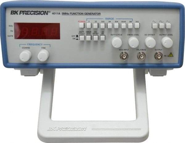 B&K Precision - 20 dB, 50 Ohm, 5 MHz Sine Wave, LED Display Function Generator - 10 ppm Wave Accuracy, 20 dB Amplitude, 5 MHz Max Wave Form, Includes Instruction Manual, Line Cord, Output Cable with BNC to Alligator Clips - Strong Tooling