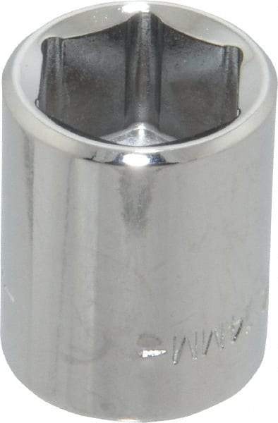 Blackhawk by Proto - 3/8" Drive, Standard Hand Socket - 6 Points, 1" OAL, Chrome Finish - Strong Tooling