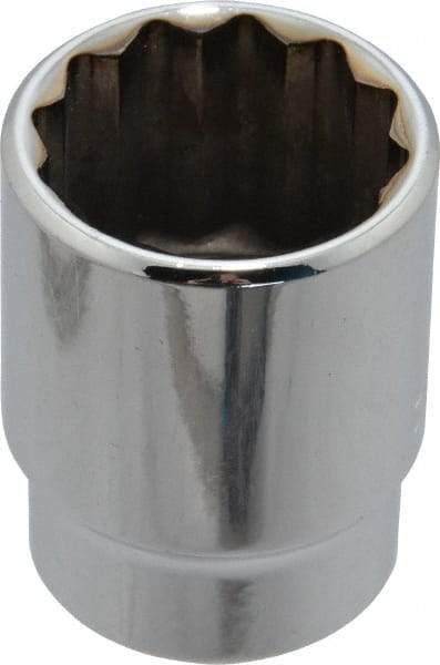 Blackhawk by Proto - 7/8", 1/2" Drive, Standard Hand Socket - 12 Points, 1-1/2" OAL, Chrome Finish - Strong Tooling