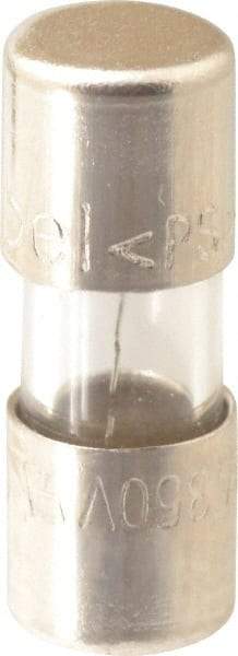 Ferraz Shawmut - 140 VDC, 350 VAC, 4 Amp, Fast-Acting Miniature Glass Fuse - Clip Mount, 15mm OAL, 10 at 125 V kA Rating, 5mm Diam - Strong Tooling