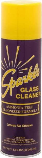 Made in USA - 20 oz Aerosol Unscented Glass Cleaner - Use on Glass Surfaces, Plexiglass - Strong Tooling