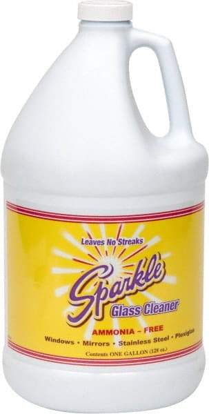 Made in USA - 1 Gal Bottle Unscented Glass Cleaner - Use on Glass Surfaces, Plexiglass - Strong Tooling