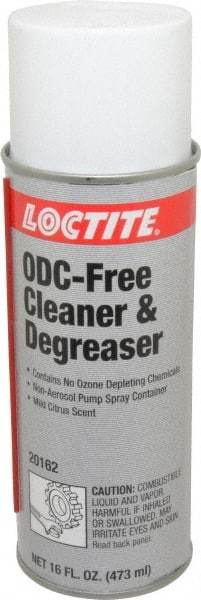 Loctite - 16 oz Can Cleaner/Degreaser - Liquid, Hydrocarbon-Based, Unscented - Strong Tooling