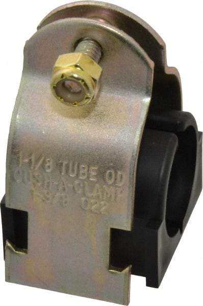 ZSI - 1-1/8" Pipe, Tube Clamp with Cushion - Dichromate - Strong Tooling