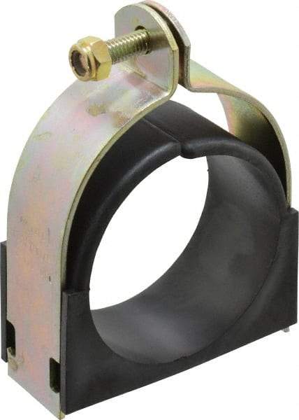 ZSI - 3-1/8" Pipe, Tube Clamp with Cushion - Dichromate - Strong Tooling