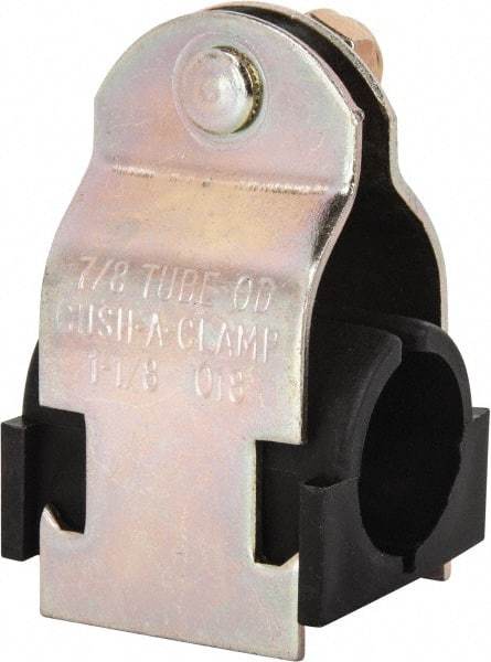 ZSI - 1/2" Pipe," Pipe Clamp with Cushion - Dichromate - Strong Tooling