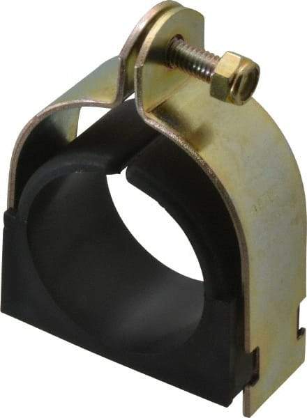 ZSI - 2" Pipe," Pipe Clamp with Cushion - Dichromate - Strong Tooling