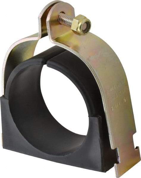 ZSI - 2-1/2" Pipe," Pipe Clamp with Cushion - Dichromate - Strong Tooling