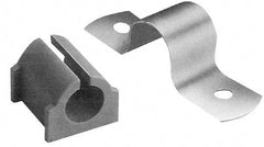 ZSI - 1-7/8" Tube, Steel, Zinc Plated Tube Strap with Cushion - 2 Mounting Holes - Strong Tooling