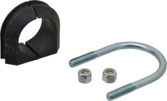 ZSI - 1-1/2" Pipe, Steel U Bolt Clamp with Cushion - Electro Galvanized, 3/4" Panel Thickness - Strong Tooling