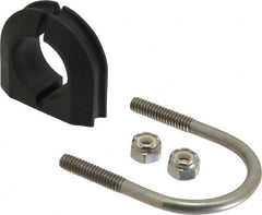 ZSI - 3/4" Pipe, Grade 316 Stainless Steel U Bolt Clamp with Cushion - 1/2" Panel Thickness - Strong Tooling