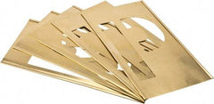 C.H. Hanson - 33 Piece, 8 Inch Character Size, Brass Stencil - Contains Letters - Strong Tooling