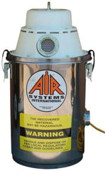 AIR Systems - 2 Gal, Stainless Steel Tank, Dry, Toxic Dust Vacuum Cleaner - 1.3 hp, 7.5 Amps - Strong Tooling