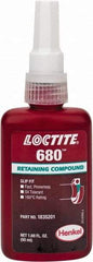 Loctite - 50 mL Bottle, Green, High Strength Liquid Retaining Compound - Series 680, 24 hr Full Cure Time, Heat Removal - Strong Tooling