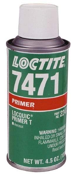 Loctite - 4.5 Fluid Ounce Aerosol, Amber, Liquid Primer - Series 7471, Hand Tool Removal - Strong Tooling