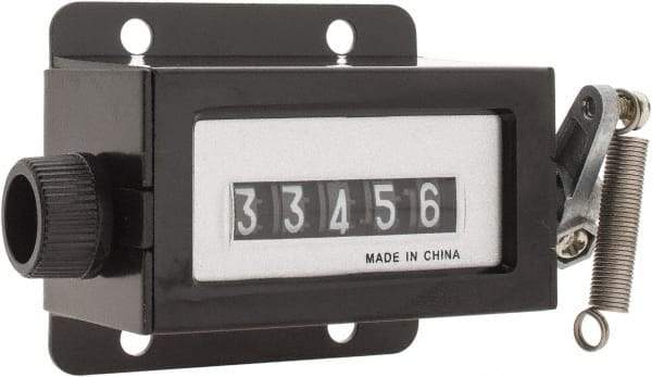 Value Collection - 5 Digit Mechanical & Digital Display Counter - Rotary Knob Reset - Strong Tooling