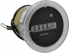 Trumeter - 6 Digit Wheel Display Hour Meter - No Reset - Strong Tooling