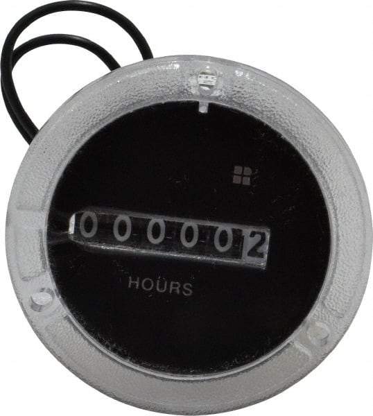 Trumeter - 6 Digit Wheel Display Hour Meter - No Reset - Strong Tooling